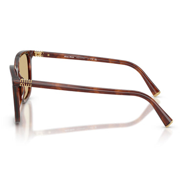 Miu Miu Occhiali da Sole MUB03S 26E10R Tabacco Striato/Giallo Donna 2