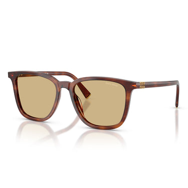 Miu Miu Occhiali da Sole MUB03S 26E10R Tabacco Striato/Giallo Donna 1
