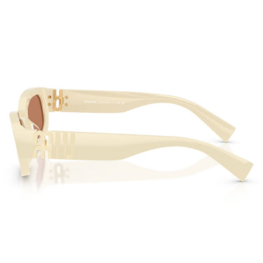 Miu Miu Sonnenbrille MUB04S 21D90Q Bianco Latte/Marrone Damen 2