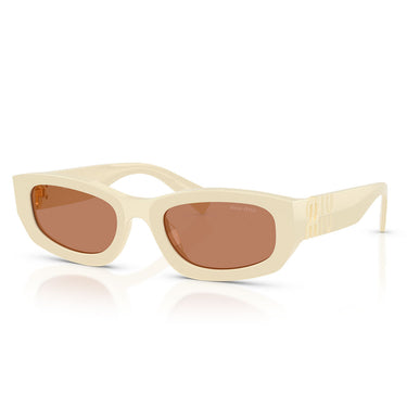 Miu Miu Sonnenbrille MUB04S 21D90Q Weiß Milch/Braun Damen 1