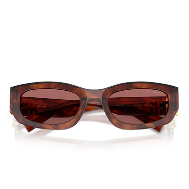 Miu Miu Sonnenbrille MUB04S 26E80B Tabacco Striato/Violetto Scuro Damen 4