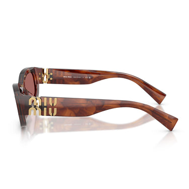 Miu Miu Sonnenbrille MUB04S 26E80B Tabacco Striato/Violetto Scuro Damen 2