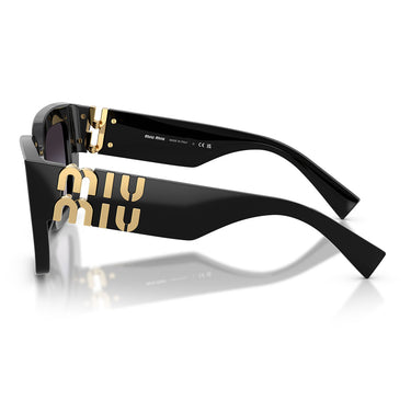 Miu Miu Occhiali da Sole MUB05S 16K90A Nero Grigio Sfumato Donna 4