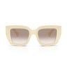 Miu Miu Sunglasses MUB05S 21D90L Transparent Milk White Brown Gradient Women