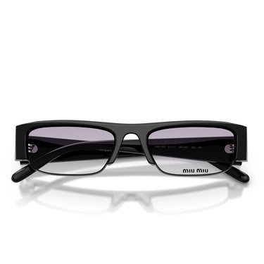 Miu Miu Okulary Przeciwsłoneczne MUB07S 16K04O Czarny Szary Przeźroczysty Damskie 4