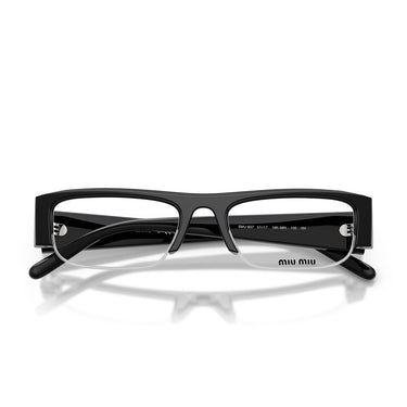 Miu Miu Occhiali da Sole MUB07S 16K08N Nero Trasparente con Filtro Luce Blu Donna 5