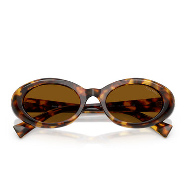 Miu Miu Occhiali da Sole MUB09S 14L20V Marrone Miele Bronzo Scuro Donna 5