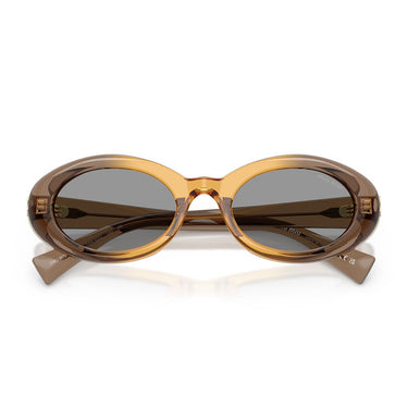Miu Miu Occhiali da Sole MUB09S 24M50Q Beige/Grigio Donna 4