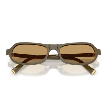 Miu Miu Occhiali da Sole MUB10SU 25L10Y Verde/Marrone Donna 4
