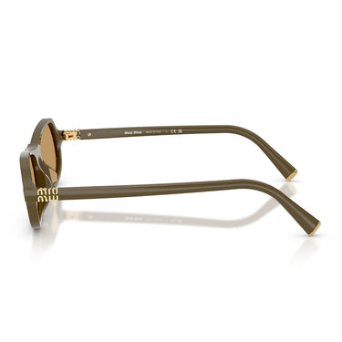 Miu Miu Occhiali da Sole MUB10SU 25L10Y Verde/Marrone Donna 2