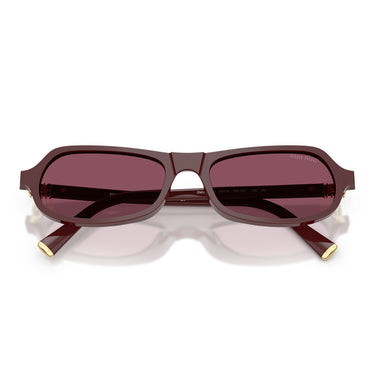 Miu Miu Occhiali da Sole MUB10SU 26L20Y Rosso Ciliegia/Violetto Scuro Donna 4