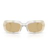 Miu Miu Occhiali da Sole MUB13S 21R10R Latte Opalino Giallo Donna 