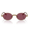 Miu Miu Occhiali da Sole MUB51S 7OE30Y Ottone/Violetto Scuro Donna