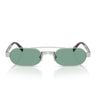 Miu Miu Occhiali da Sole MUB52S 21M40Y Argento Antico/Verde Donna