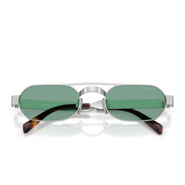 Miu Miu Occhiali da Sole MUB52S 21M40Y Argento Antico/Verde Donna 4