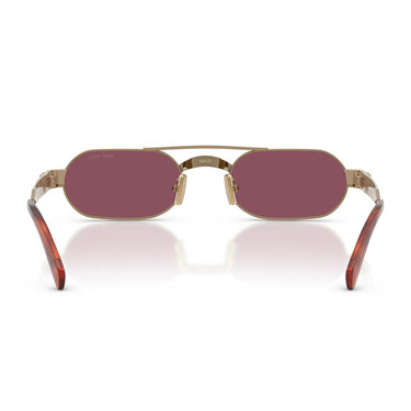 Miu Miu Occhiali da Sole MUB52S 7OE30Y Ottone/Violetto Scuro Donna 3