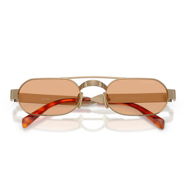 Miu Miu Occhiali da Sole MUB52S 7OE90X Ottone/Arancione Donna 4
