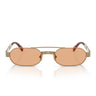 Miu Miu Occhiali da Sole MUB52S 7OE90X Ottone/Arancione Donna