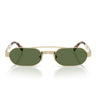 Miu Miu Occhiali da Sole MUB52S ZVN71A Oro Pallido Verde Scuro Donna