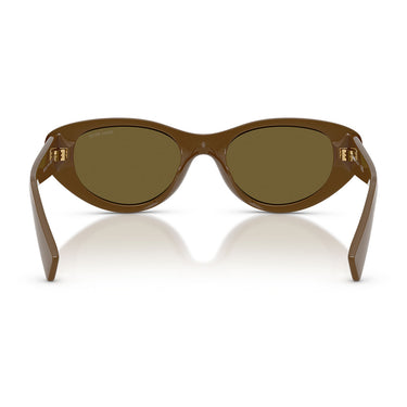 Miu Miu Occhiali da Sole MUC03SU 23R09Z Verde Militare Marrone Scuro Donna 4