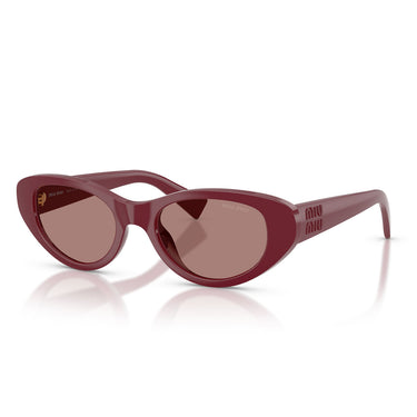 Miu Miu Occhiali da Sole MUC03SU 25R60B Bordeaux Marrone Chiaro Donna 2