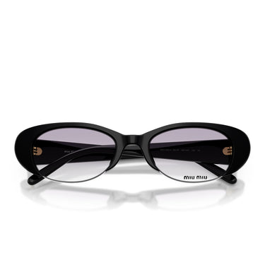 Miu Miu Occhiali da Sole MUC05SU 16K04O Nero Grigio Sfumato Trasparente Donna 5