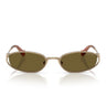 Miu Miu Occhiali da Sole MUC51S 7OE09Z Oro/Marrone Scuro Donna
