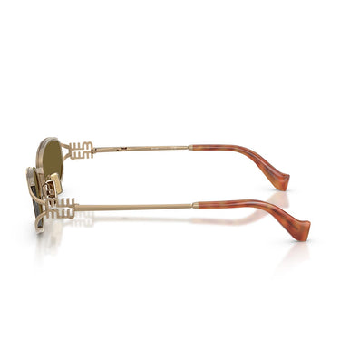 Miu Miu Occhiali da Sole MUC51S 7OE09Z Oro/Marrone Scuro Donna