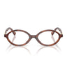 Miu Miu Occhiali da Vista MU01XV 26E1O1 Tabacco Striato Trasparente Donna 