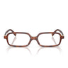 Miu Miu Occhiali da Vista MU01YV 26E1O1 Tabacco Striato Trasparente Donna