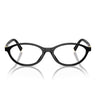 Miu Miu Occhiali da Vista MU09XV 16K1O1 Nero/Trasparente Donna