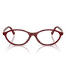 Miu Miu Occhiali da Vista MU09XV 21I1O1 Borgogna Opalino/Trasparente Donna