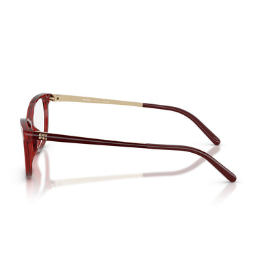 Miu Miu Occhiali da Vista MU09ZV 28Q1O1 Bordeaux/Trasparente Donna