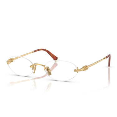 Miu Miu Occhiali da Vista MU53WV 5AK1O1 Oro/Trasparente Donna 1
