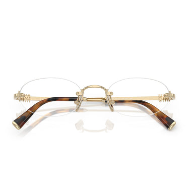 Miu Miu Occhiali da Vista MU53WV ZVN1O1 Oro Pallido Trasparente Donna 5