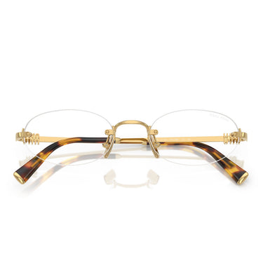 Miu Miu Prescription Glasses MUA54S 5AK08N Gold/Transparent Women 4