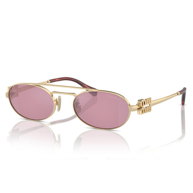 Miu Miu Occhiali da Sole MU54ZS ZVN50D Oro/Rosa Donna 2