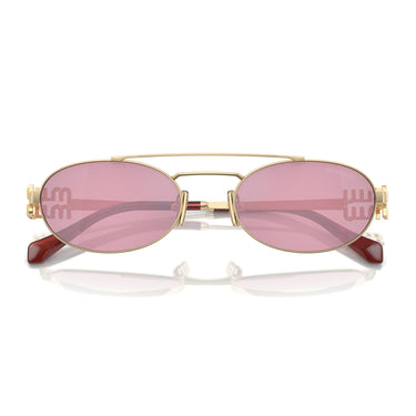 Miu Miu Occhiali da Sole MU54ZS ZVN50D Oro/Rosa Donna 5
