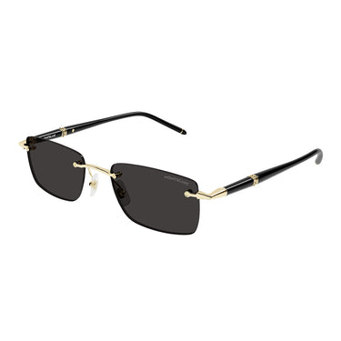 Montblanc Sonnenbrille MB0344S 001 Schwarz/Grau Herren