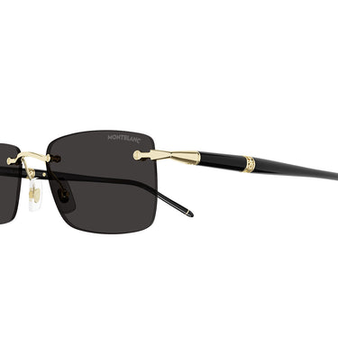 Montblanc Sonnenbrille MB0344S 001 Schwarz/Grau Herren
