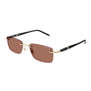 Montblanc Sonnenbrille MB0344S 007 Gold/Orange Herren