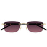 Montblanc Sunglasses MB0344S 009 Gold/Gray Violet Men