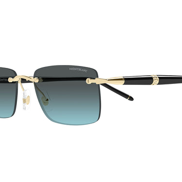 Montblanc Occhiali da Sole MB0344S 010 Oro Blu Sfumato Uomo 3