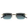 Montblanc Occhiali da Sole MB0344S 010 Oro Blu Sfumato Uomo