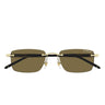 Montblanc Occhiali da Sole MB0344S 013 Oro Nero/Marrone Uomo