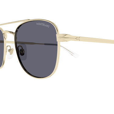 Montblanc Sunglasses MB0363S 004 Gold/Blue Men