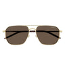 Montblanc Occhiali da Sole MB0367SA 003 Oro/Marrone Uomo