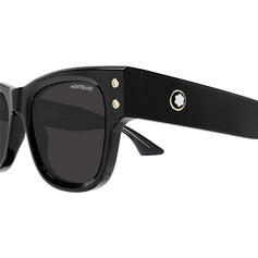 Montblanc Occhiali da Sole MB0381S 001 Nero/Grigio Uomo 2