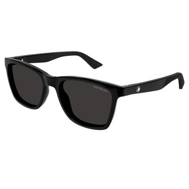 Montblanc Occhiali da Sole MB0399S 001 Nero Gomma/Grigio Uomo