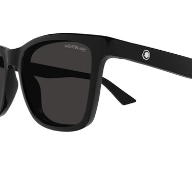 Montblanc Occhiali da Sole MB0399S 001 Nero Gomma/Grigio Uomo